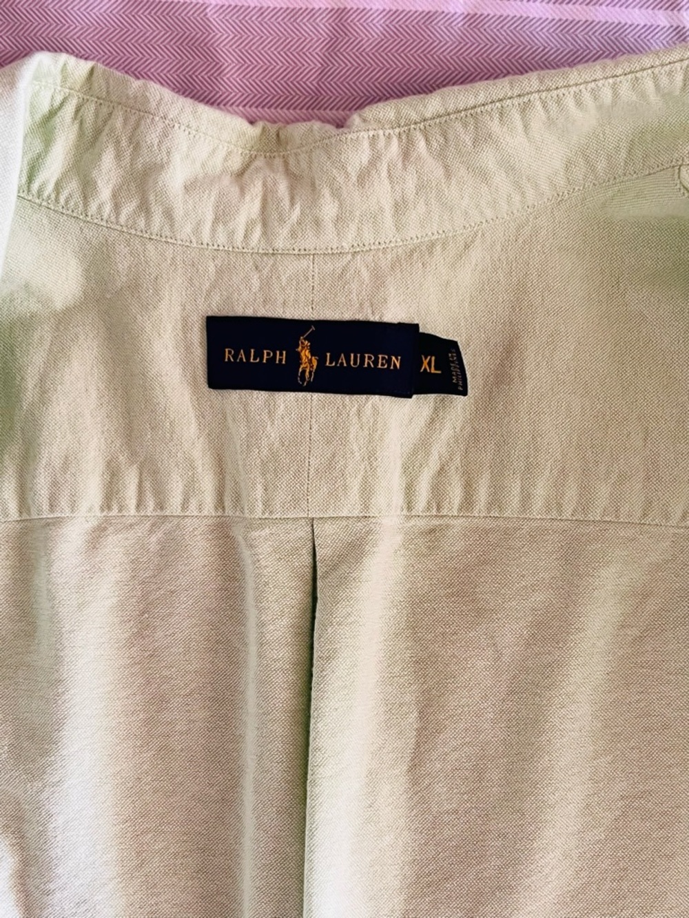 Ralph Lauren Mint Green Short-Sleeve Oxford shirt - Picture 5 of 6